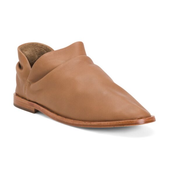 NEW BEEK Made In Mexico Leather Puffin Slip On Flats Saddle for women 825 10j5 - Picture 2 of 8